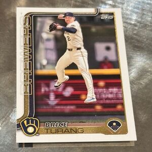 Topps Gold and Blue Brewers Baseball Card